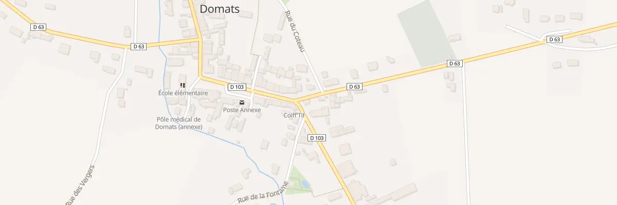 Plan du 1 Rte de Savigny à Domats