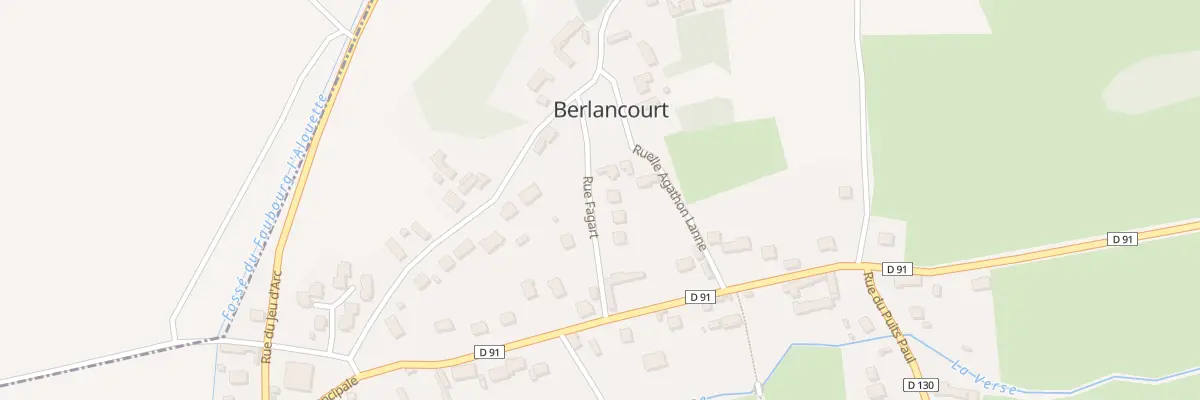 Plan du 110 Rue Fagard à Berlancourt