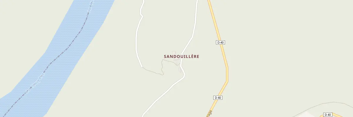 Plan du 2 Sandouliere à Fridefont