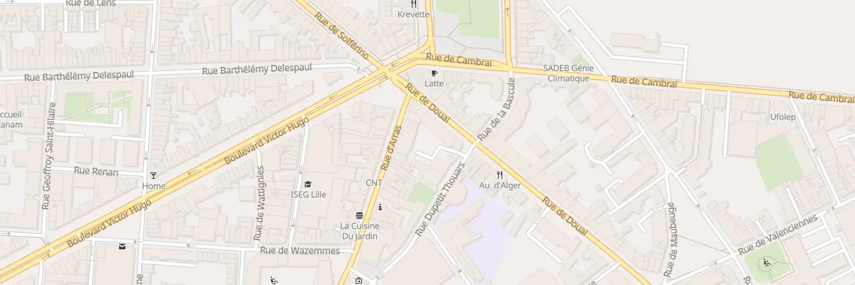 Plan du 10 Rue de Douai à Lille