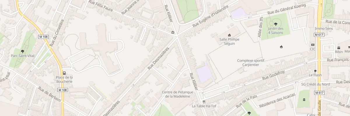 Plan du 109 Rue Kléber à La Madeleine