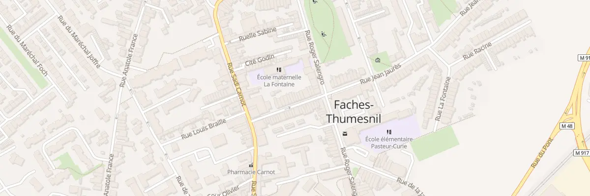 Plan du 19 Rue Jean Jaurès à Faches-Thumesnil
