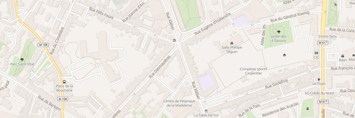 Plan du 115 Rue Kléber à La Madeleine