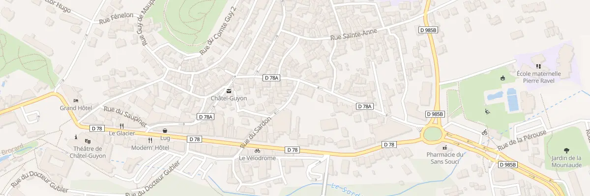Plan du 34 Rue du Sardon à Châtel-Guyon