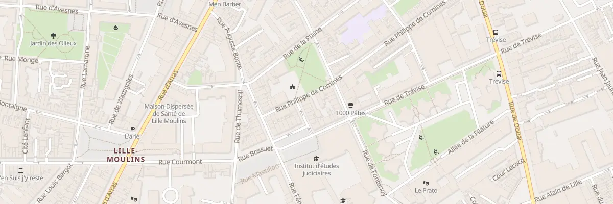 Plan du 14 Rue Philippe de Comines à Lille