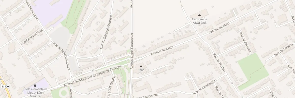 Plan du 446 Av de Metz à Douai
