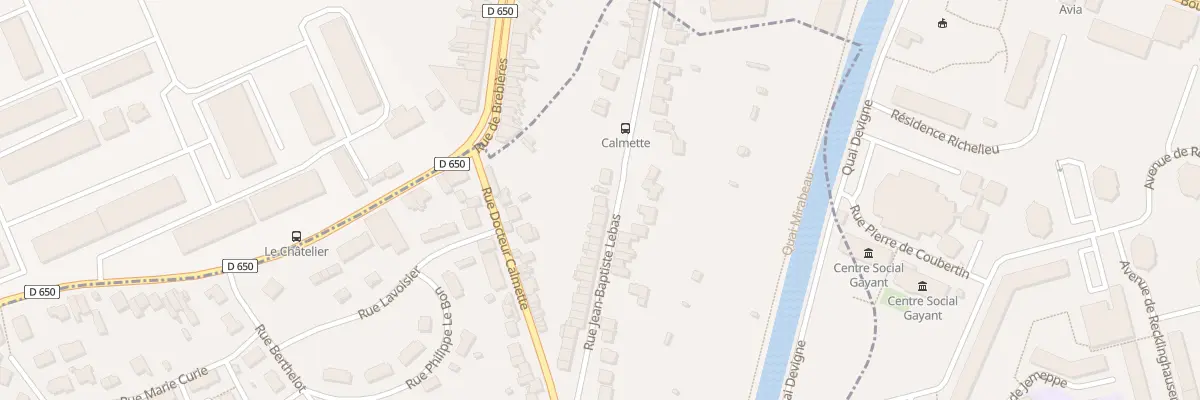 Plan du 833 Rue Jean Baptiste Lebas à Lambres-lez-Douai