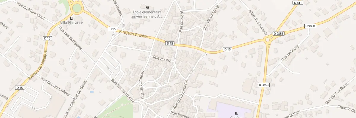Plan du 10 Rue de la République à Châtel-Guyon