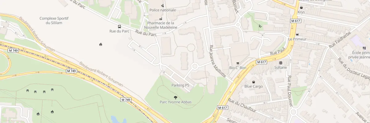 Plan du 2 Rue du Jardin de l’Arc à La Madeleine