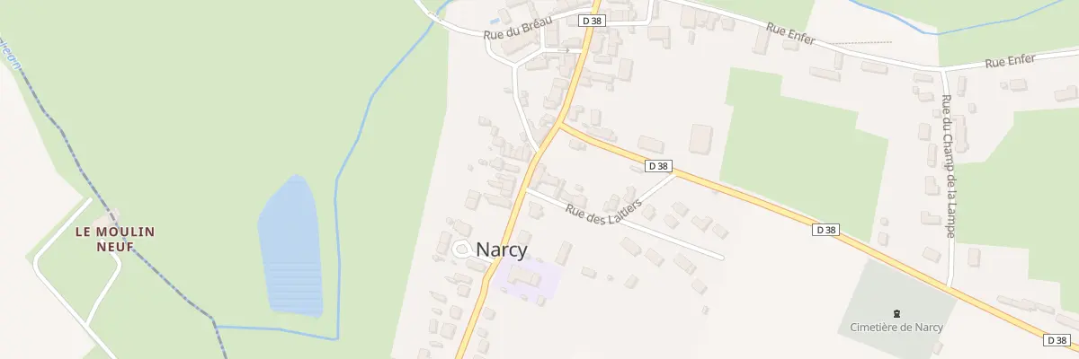 Plan du 1 Rue des Laitiers à Narcy