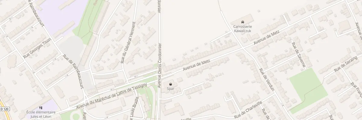 Plan du 440 Av de Metz à Douai