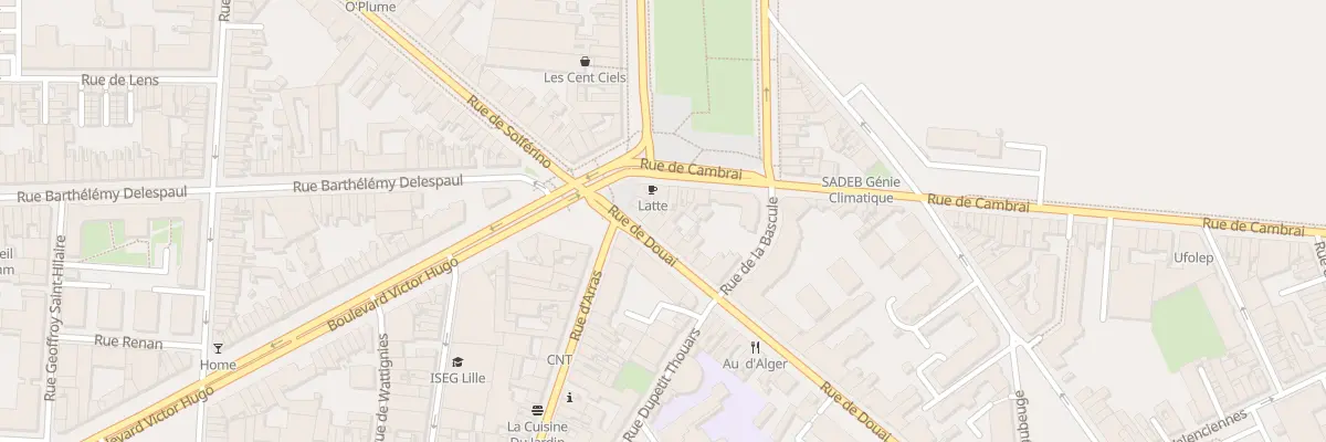 Plan du 5 Rue de Douai à Lille