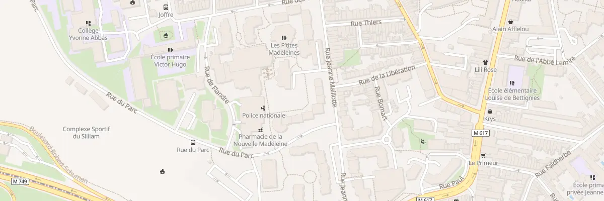 Plan du 12 Rue du Parc à La Madeleine