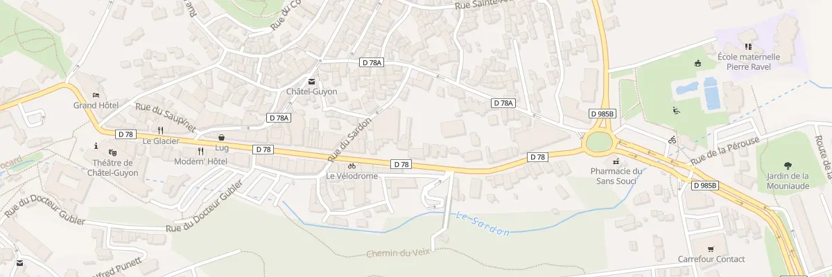 Plan du 19 Av des Etats Unis à Châtel-Guyon