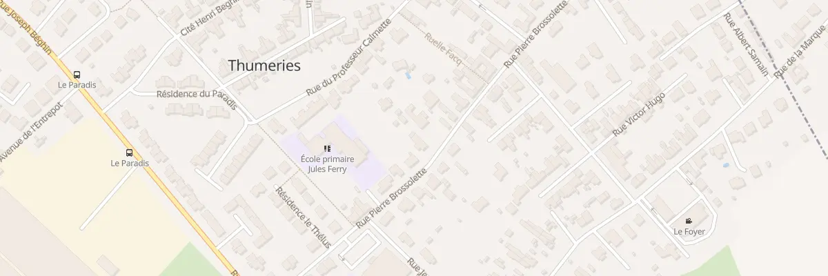 Plan du 11 Rue Pierre Brossolette à Thumeries