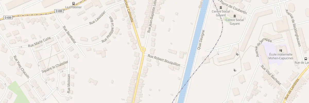 Plan du 674 Rue Jean Baptiste Lebas à Lambres-lez-Douai