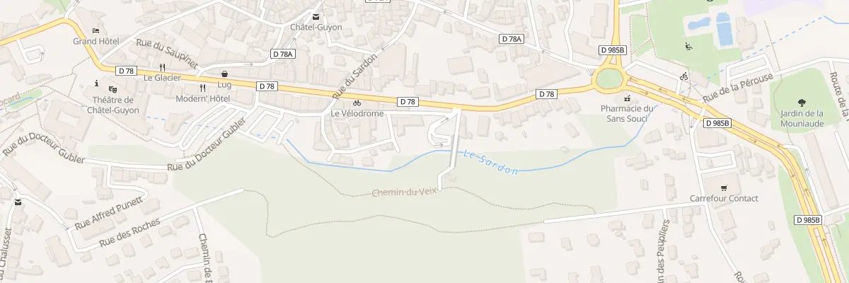 Plan du 14 Rue du Moulin à Châtel-Guyon