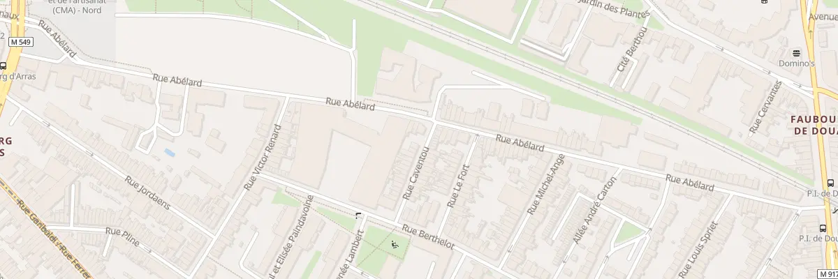 Plan du 2 Rue Caventou à Lille