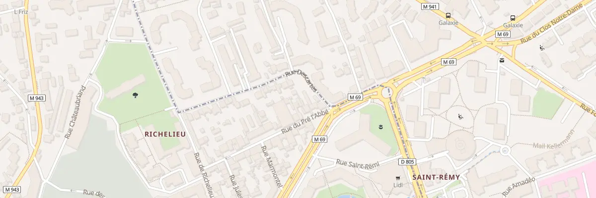 Plan du 8 Rue du Pré l’Abbé à Chamalières