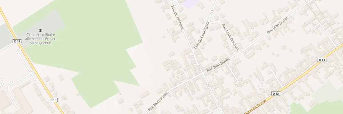 Plan du 33 Rue Jean Jaurés à Écourt-Saint-Quentin