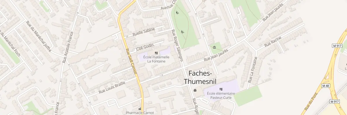 Plan du 20B Rue Roger Salengro à Faches-Thumesnil