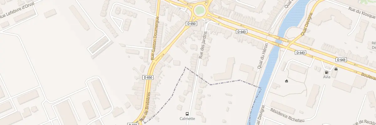 Plan du 100 Rue des Jardins à Douai