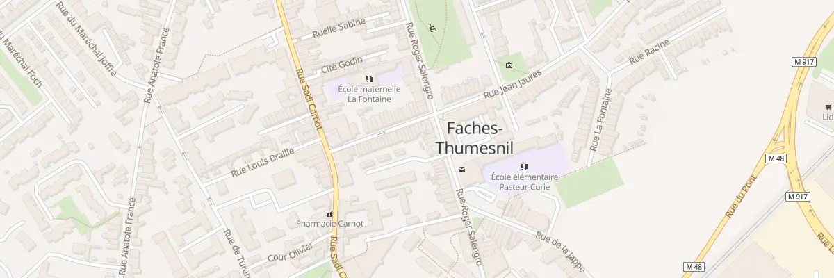 Plan du 40 Rue Jean Jaurès à Faches-Thumesnil
