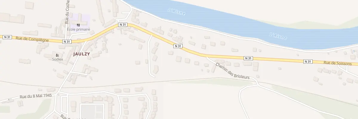 Plan du 16B Rue de Soissons à Jaulzy