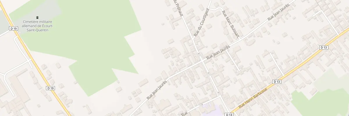 Plan du 25 Rue Jean Jaurés à Écourt-Saint-Quentin