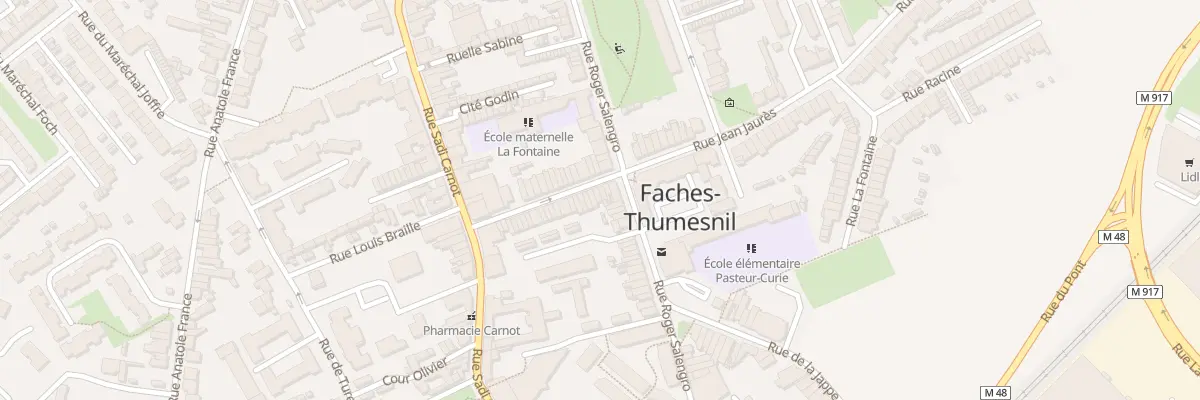 Plan du 42 Rue Jean Jaurès à Faches-Thumesnil