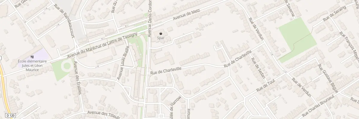 Plan du 216 Rue de Charleville à Douai