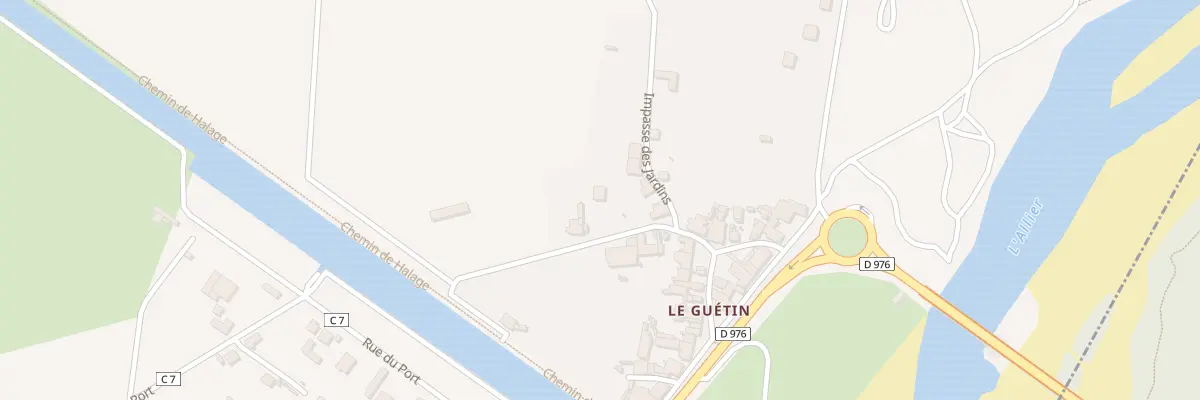 Plan du 7 Imp du Canal à Cuffy