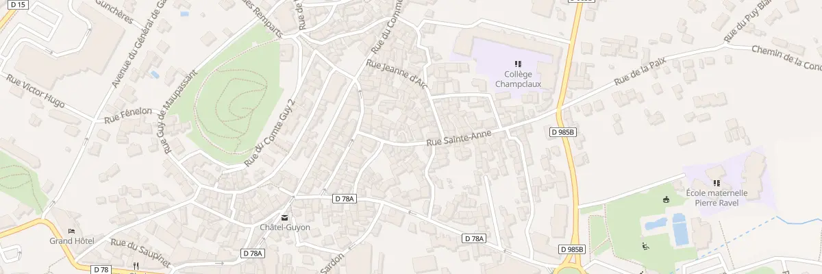 Plan du 15B Rue Sainte Anne à Châtel-Guyon