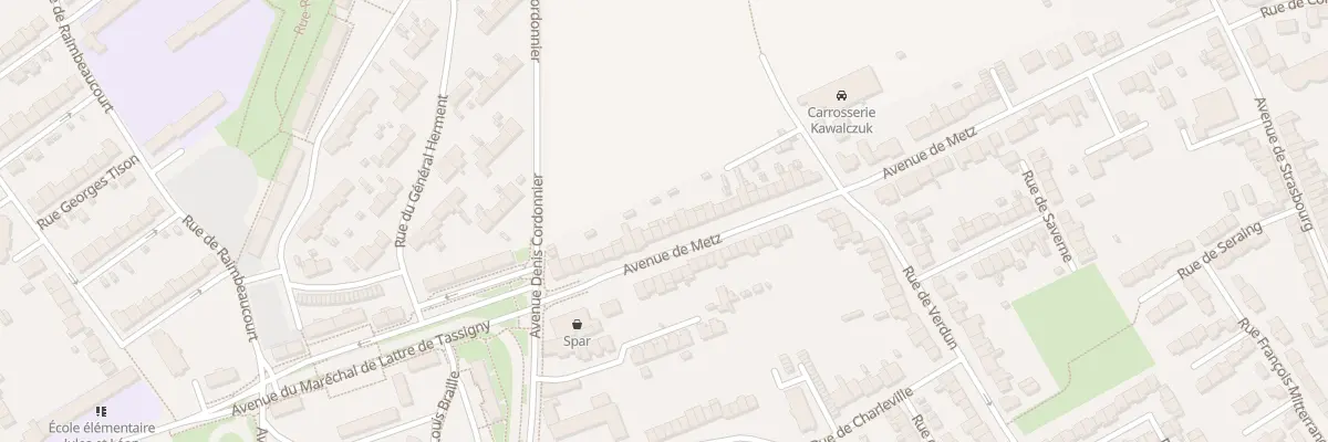 Plan du 406 Av de Metz à Douai