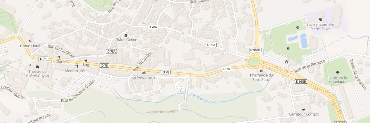 Plan du 23 Av des Etats Unis à Châtel-Guyon