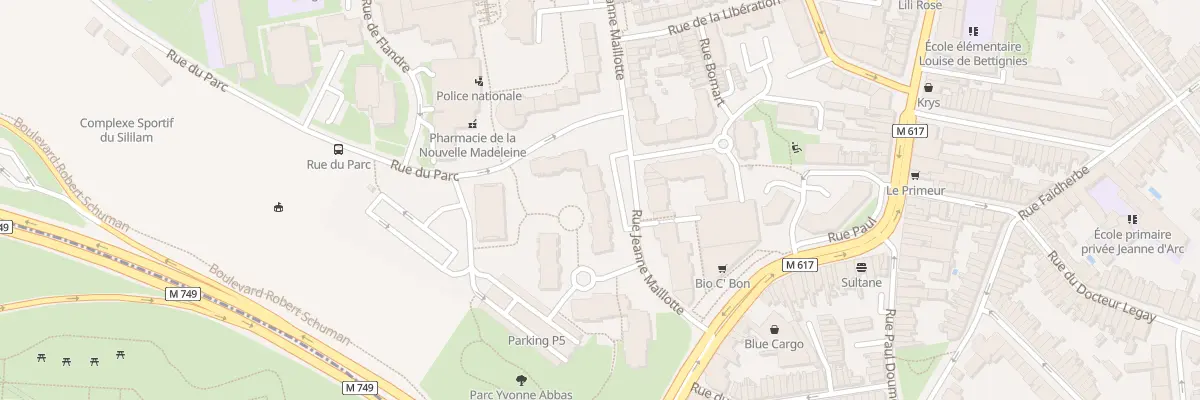Plan du 3 Rue du Parc à La Madeleine