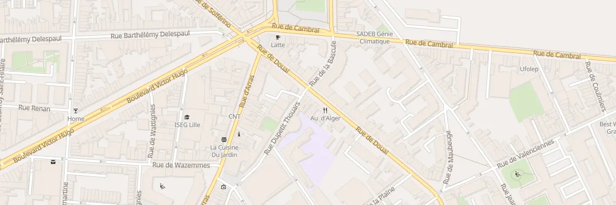 Plan du 20 Rue de Douai à Lille