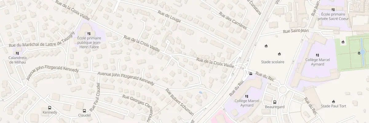 Plan du 17 Rue de la Croix Vieille à Millau