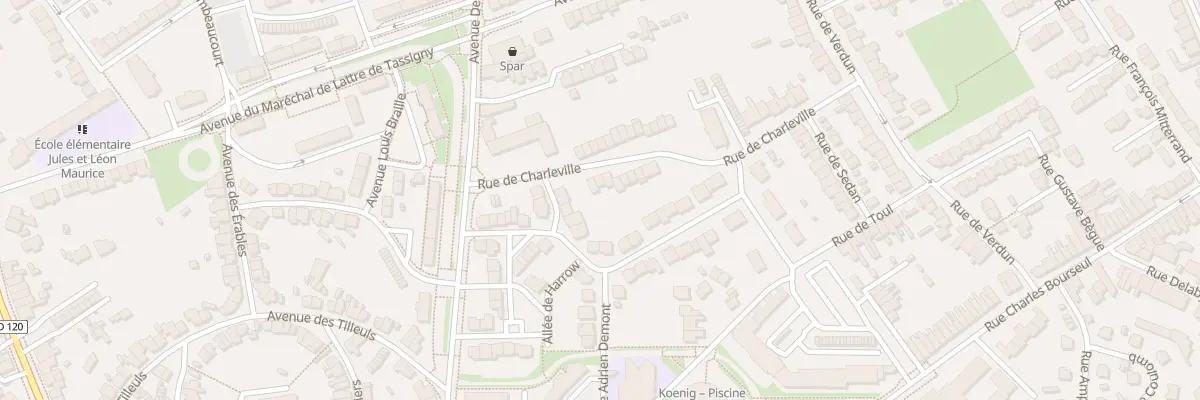 Plan du 215 Rue de Charleville à Douai