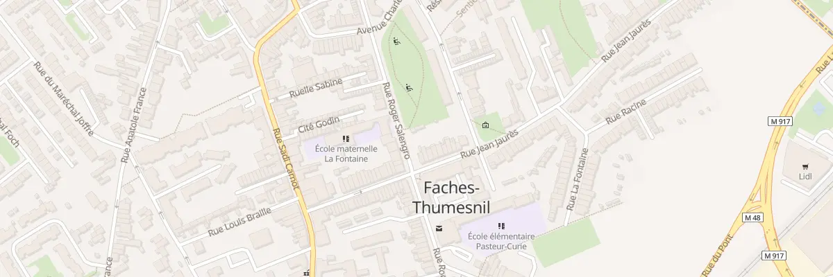 Plan du 39 Rue Jean Jaurès à Faches-Thumesnil