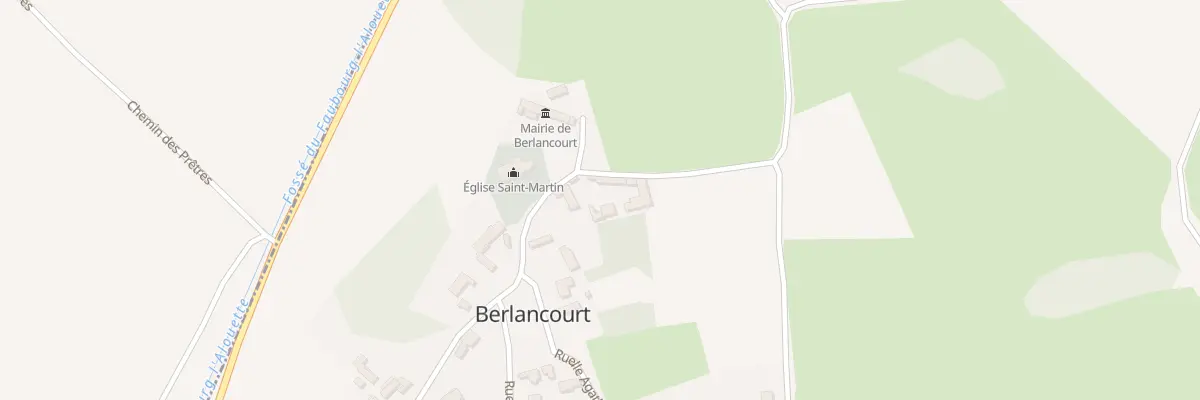Plan du 394 Rue de l’Eglise à Berlancourt