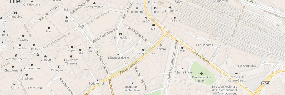 Plan du 26 Rue du Molinel à Lille