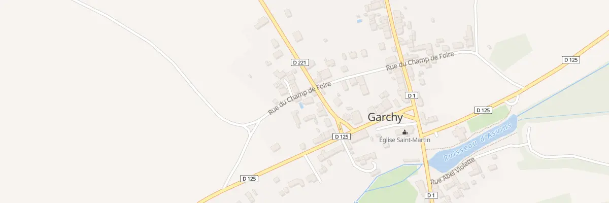 Plan du 15 Rue Blanche à Garchy