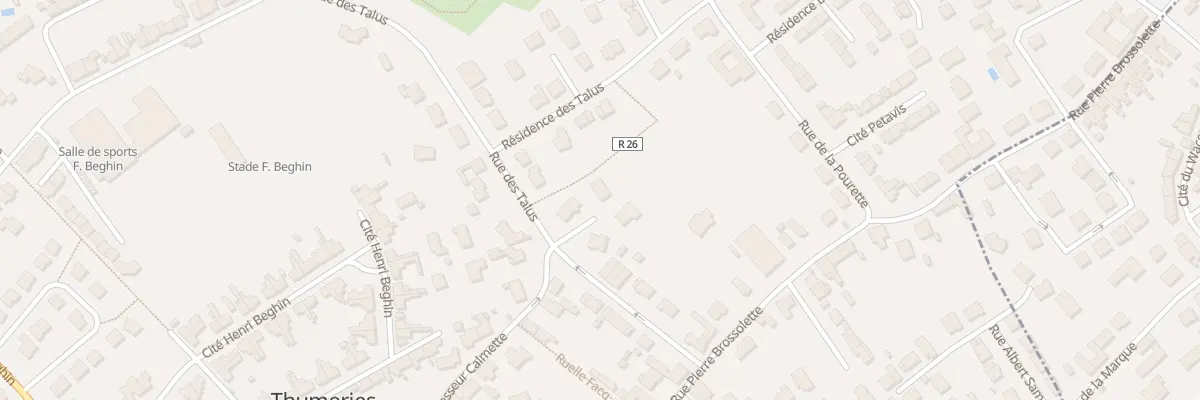 Plan du 37 Rue des Talus à Thumeries