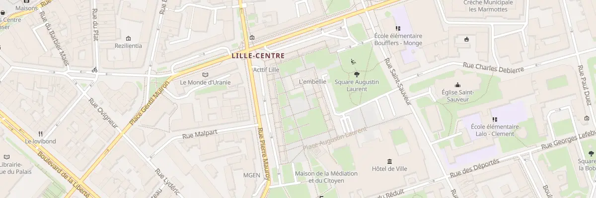 Plan du 199 Rue Pierre Mauroy à Lille