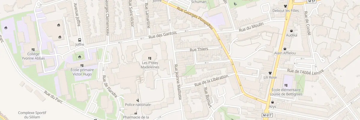 Plan du 92 Rue Jeanne Maillotte à La Madeleine