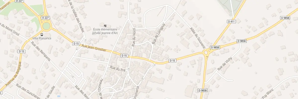 Plan du 3 Rue de Longpuy à Châtel-Guyon