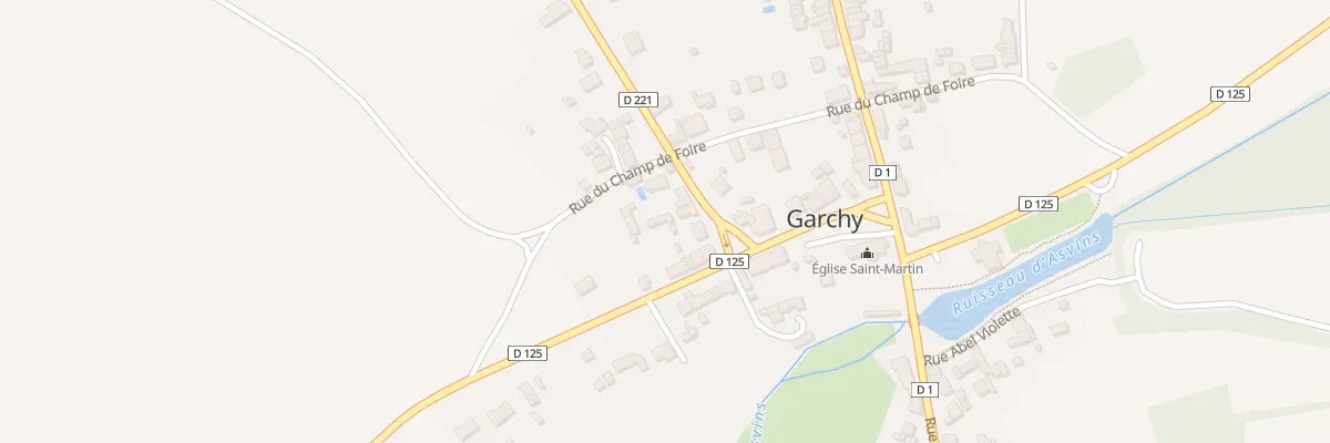 Plan du 9 Rue Blanche à Garchy