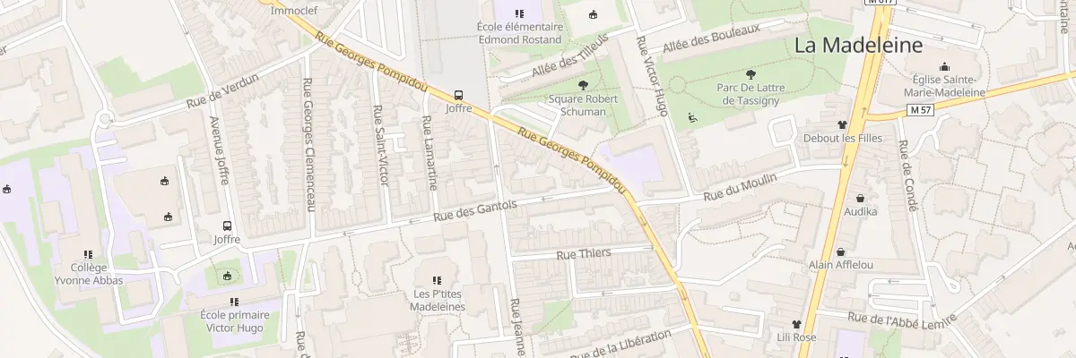 Plan du 114 Rue Jeanne Maillotte à La Madeleine