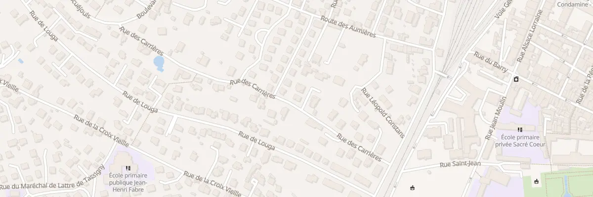 Plan du 192 Rue des Carrières à Millau
